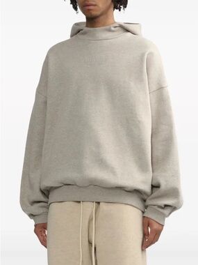 Essentials Men’s Crewneck Hoodie in dark oatmeal/ Taupe
